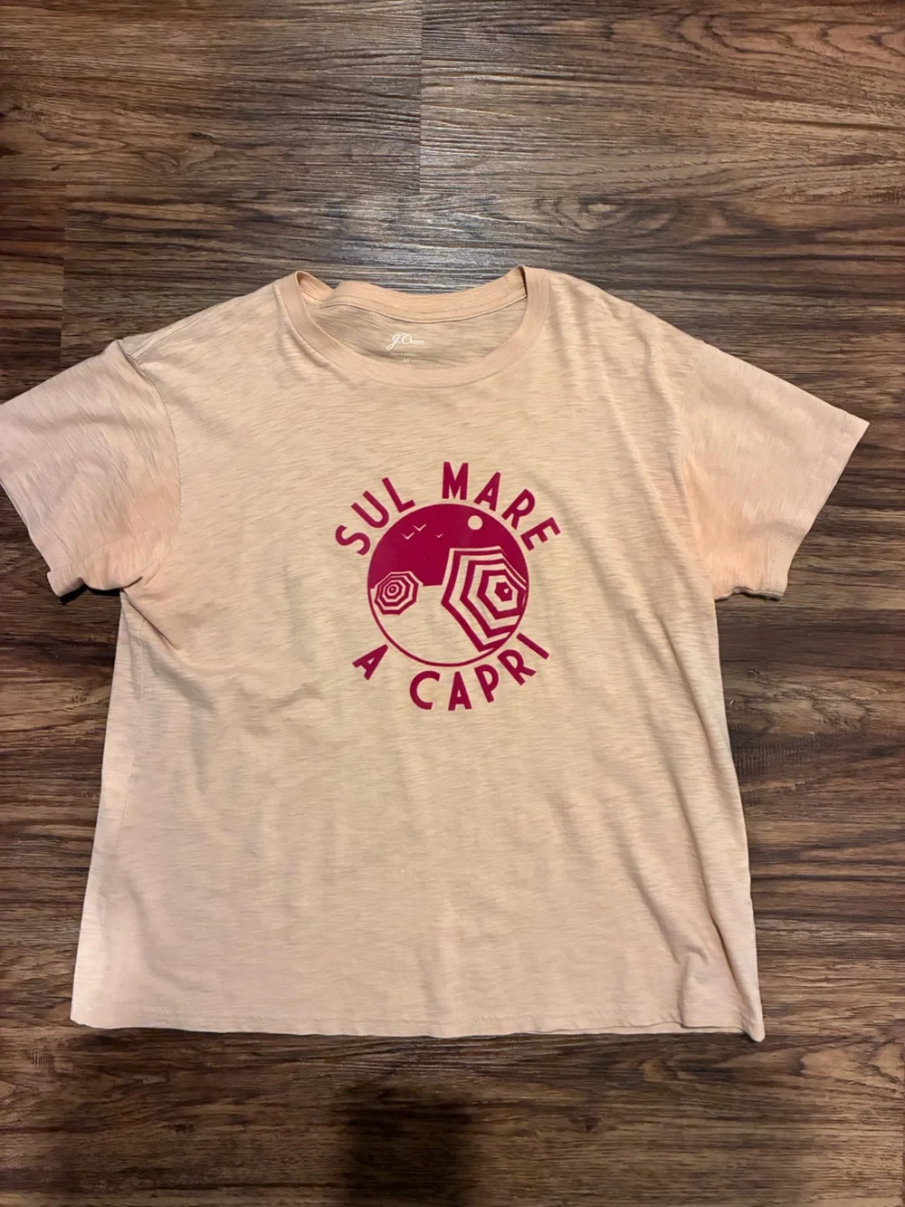 J. Crew Peach Crew Neck Tee